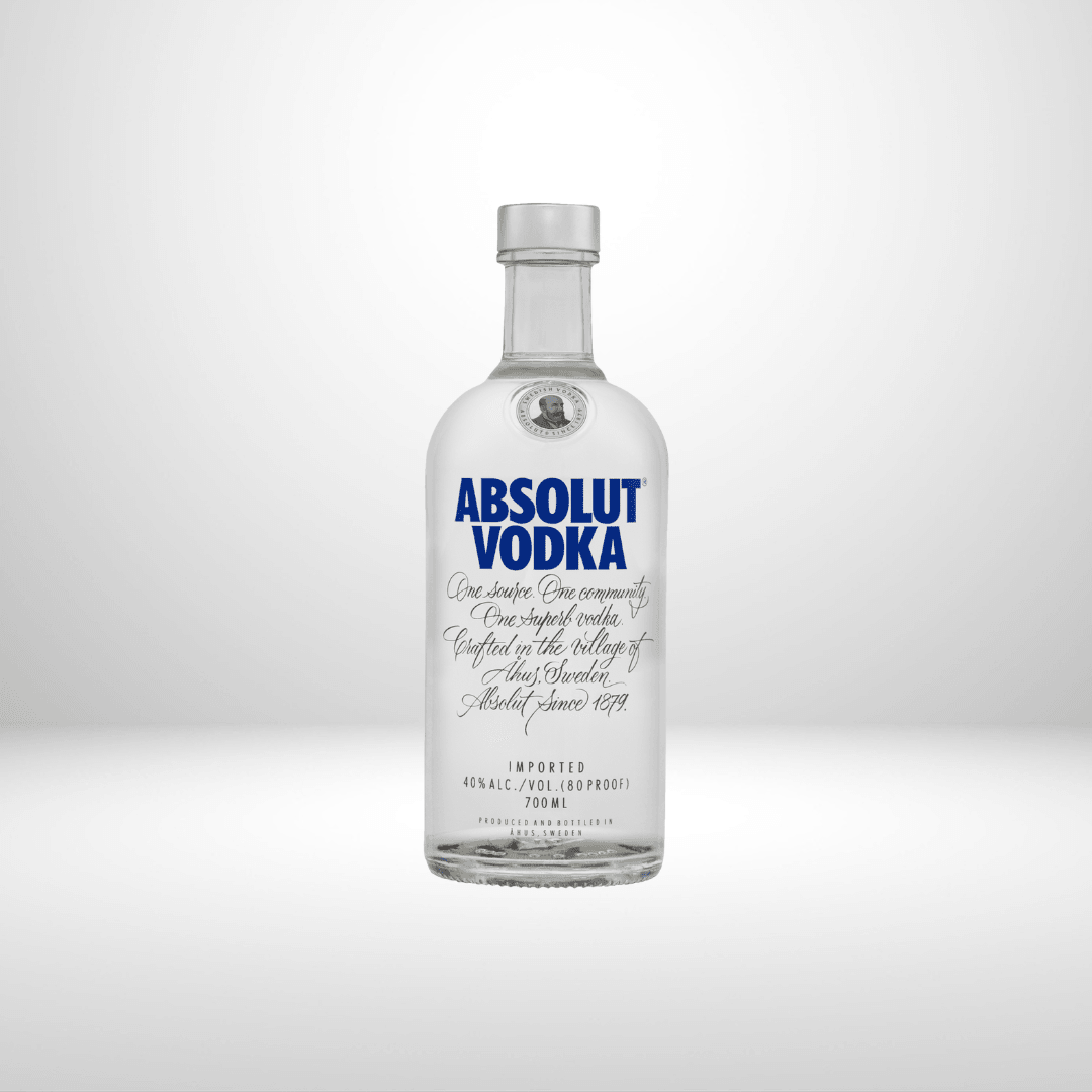 Absolut Vodka x 700ml - Gluten Free and Vegan - Bold, original, creative. Absolut Vodka launched in New York, 1979. Our transparent and label-less bottle, inspired by an 18th Century medicine bottle, stood out from its tall, flashy, competitors. Made from pristine water and Swedish winter wheat, Absolut's philosophy of One Source, One Community, One Incredible Vodka, stands true x 700ml