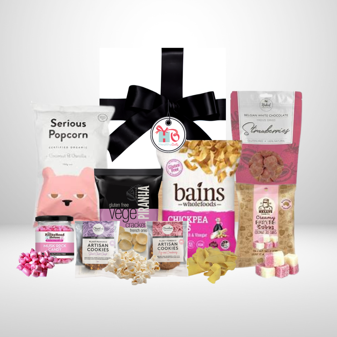 Delightful Gluten Free - Healthy Belly Hampers - pure indulgence - birthday hampers - gift hampers - gift hampers melbourne - gift hampers australia - organic hampers -vegan hampers - gluten free hampers - birthday hampers -anniversary hampers - wedding hampers - alcohol hampers