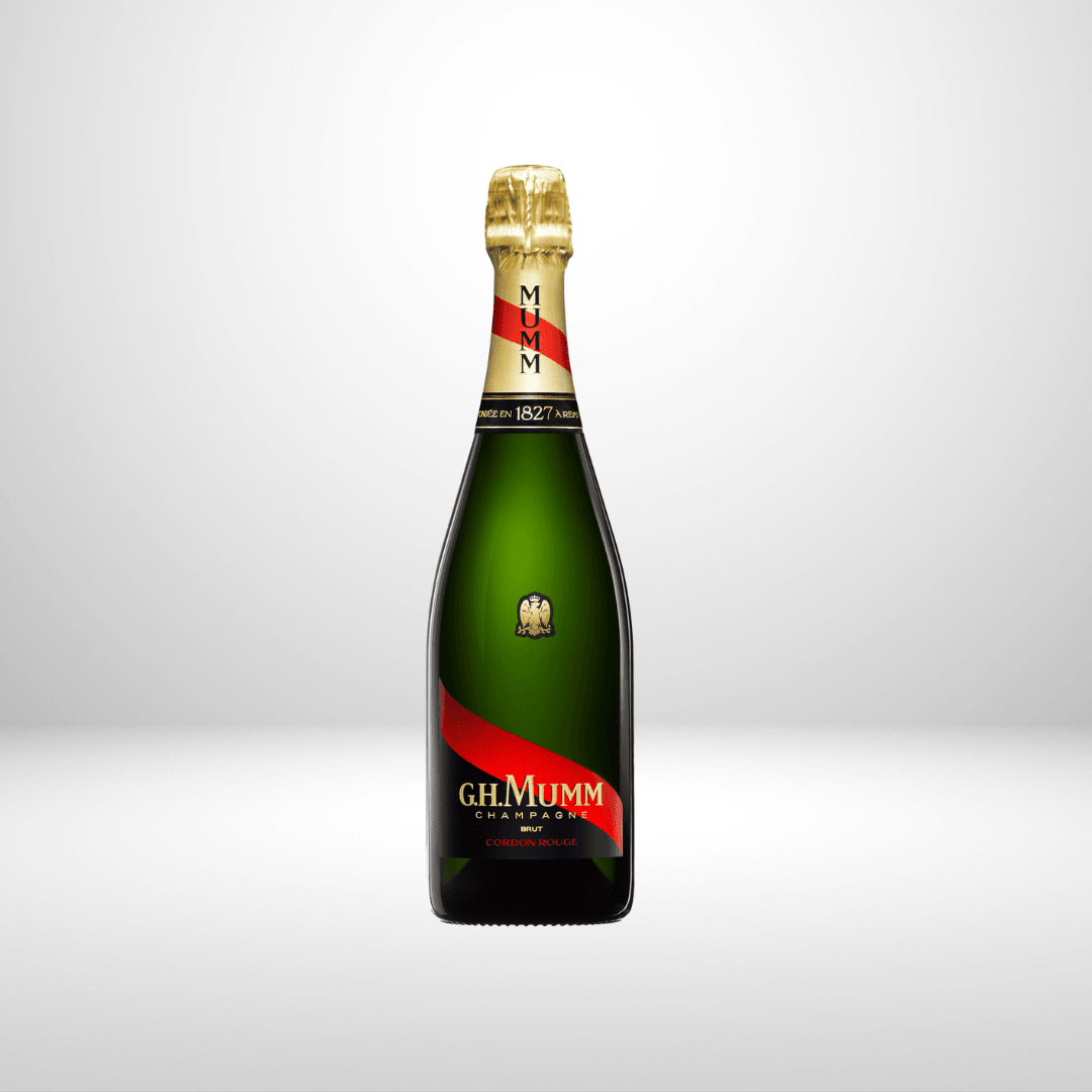 G H Mumm Cordon Rouge Brut Champagne NV x 750ml - Gluten Free and Vegan - Mumm has a long and proud history of producing the one of the world's most consistent Non-Vintage Champagnes on the market with elegance, length of flavour and a pristine finish x 750ml