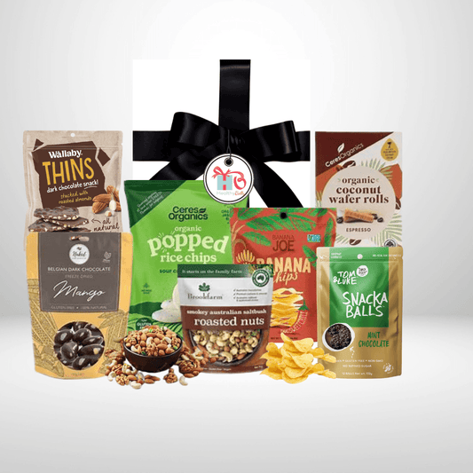 Gluten Free Snacks - Healthy Belly Hampers - pure indulgence - birthday hampers - gift hampers - gift hampers melbourne - gift hampers australia - organic hampers -vegan hampers - gluten free hampers - birthday hampers -anniversary hampers - wedding hampers - alcohol hampers