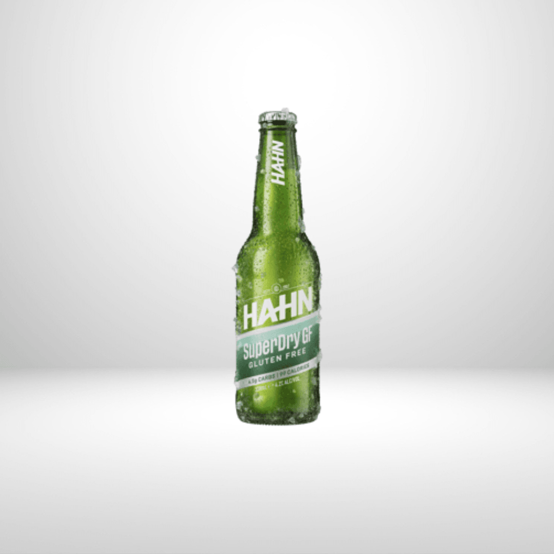 Hahn Superdry Gluten Free x 330ml - Hahn SuperDry GF was created using groundbreaking brewing process five years in the making – combining revolutionary brewing technology with the finest ingredients to create a unique ultra crisp ‘SuperDry’ that’s big on refreshment, lower on carbs – and gluten-free! Hahn SuperDry GF is officially endorsed as certified gluten free by Coeliac Australia making it appropriate for those with coeliac disease or leading a gluten-free lifestyle. Great Taste. Gluten Free x 330ml