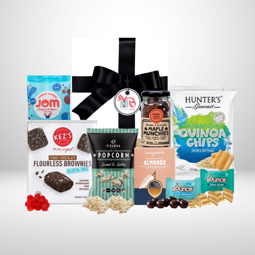 Pure Indulgence - Healthy Belly Hampers - pure indulgence - birthday hampers - gift hampers - gift hampers melbourne - gift hampers australia - organic hampers -vegan hampers - gluten free hampers - birthday hampers -anniversary hampers - wedding hampers - alcohol hampers