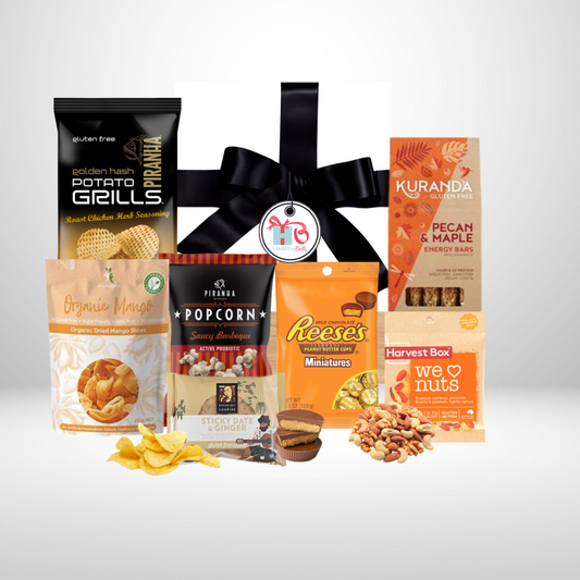 Snack Attack - Healthy Belly Hampers - pure indulgence - birthday hampers - gift hampers - gift hampers melbourne - gift hampers australia - organic hampers -vegan hampers - gluten free hampers - birthday hampers -anniversary hampers - wedding hampers - alcohol hampers