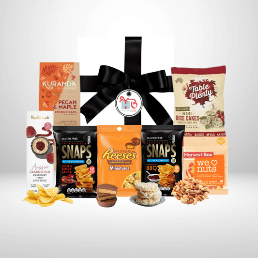 Snack Attack - Healthy Belly Hampers - pure indulgence - birthday hampers - gift hampers - gift hampers melbourne - gift hampers australia - organic hampers -vegan hampers - gluten free hampers - birthday hampers -anniversary hampers - wedding hampers - alcohol hampers