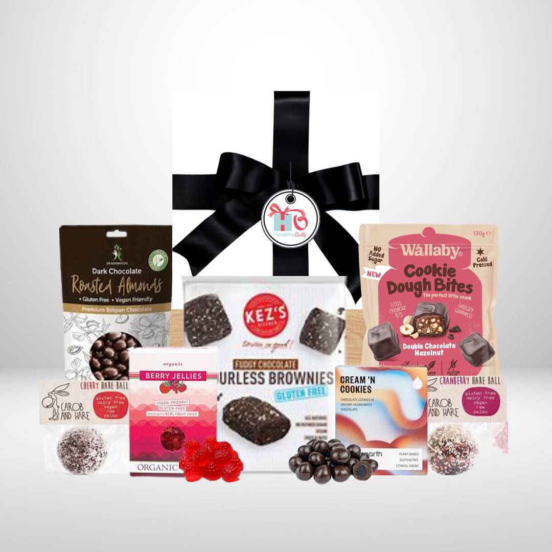 The Royal Treatment - Healthy Belly Hampers - pure indulgence - birthday hampers - gift hampers - gift hampers melbourne - gift hampers australia - organic hampers -vegan hampers - gluten free hampers - birthday hampers -anniversary hampers - wedding hampers - alcohol hampers