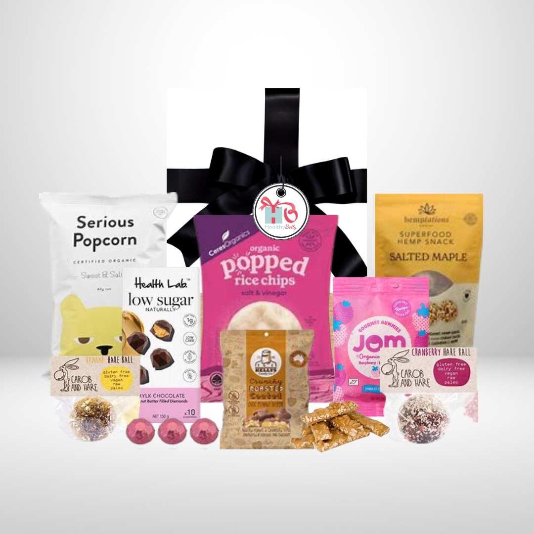 Twice the Treats - Healthy Belly Hampers - pure indulgence - birthday hampers - gift hampers - gift hampers melbourne - gift hampers australia - organic hampers -vegan hampers - gluten free hampers - birthday hampers -anniversary hampers - wedding hampers - alcohol hampers