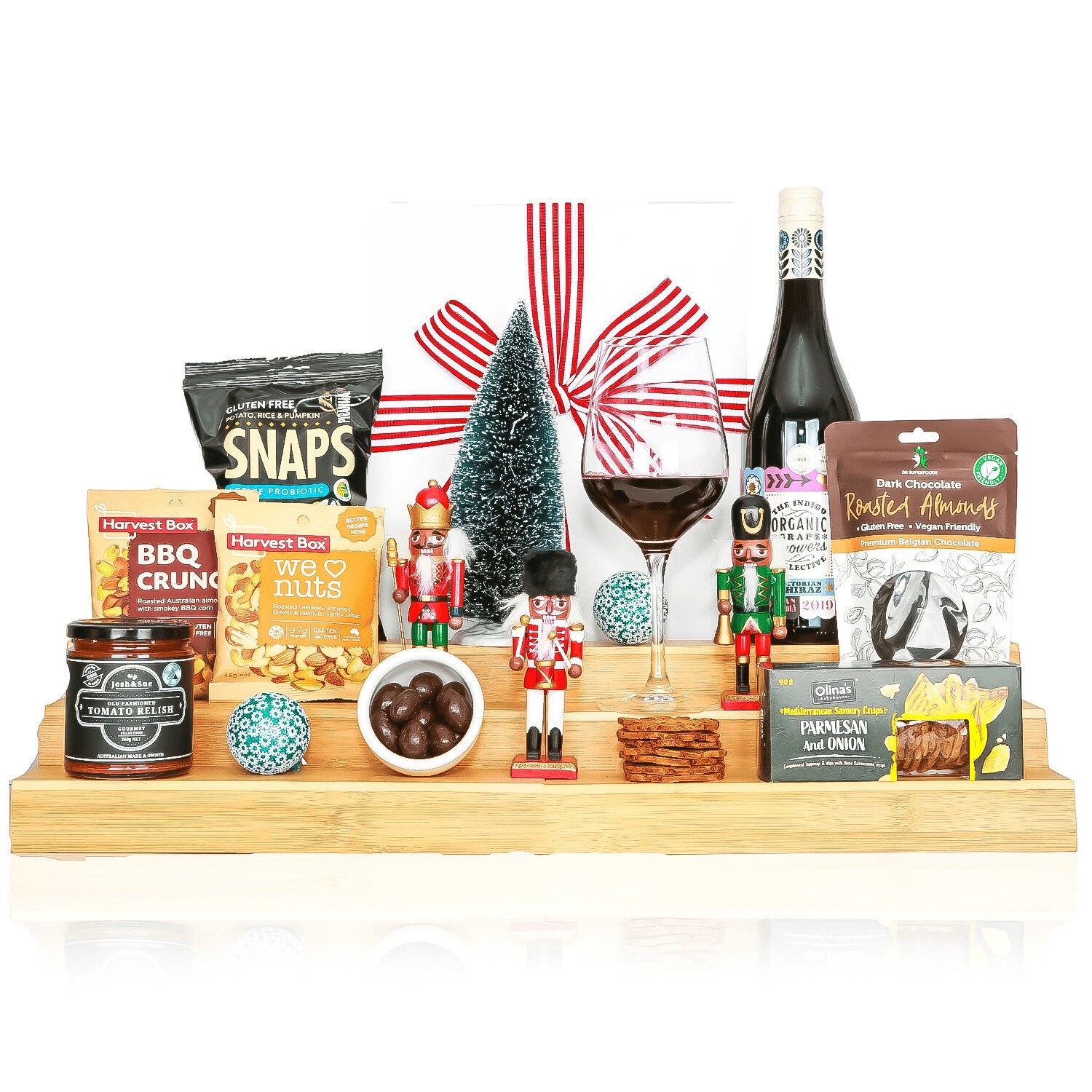 Christmas Wine Hamper - Healthy Belly Hampers