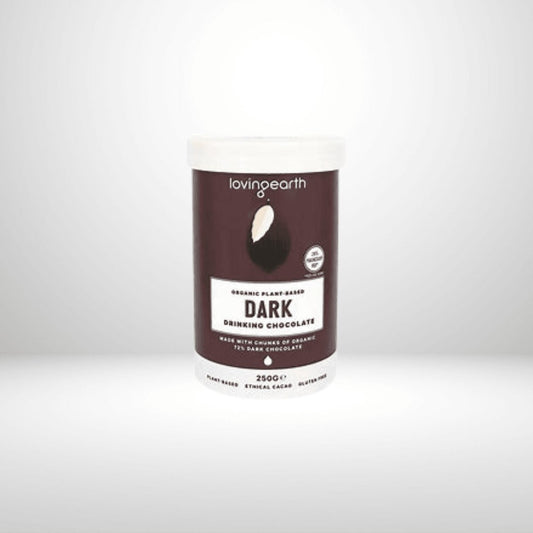 Loving Earth Dark Drinking Chocolate x 250g (O, DF, GF, V, VE) - Healthy Belly Hampers